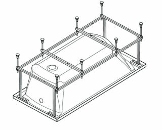 Santek Корсика 180х80 прямоугольная белая 1WH111981